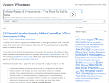 Tablet Screenshot of jameswiseman.com